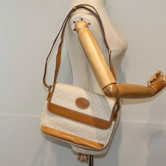 GUCCI Micro GG Supreme Shoulder Bag PVC Beige 001 106 0185 Auth am6133 - Picture 13 of 16